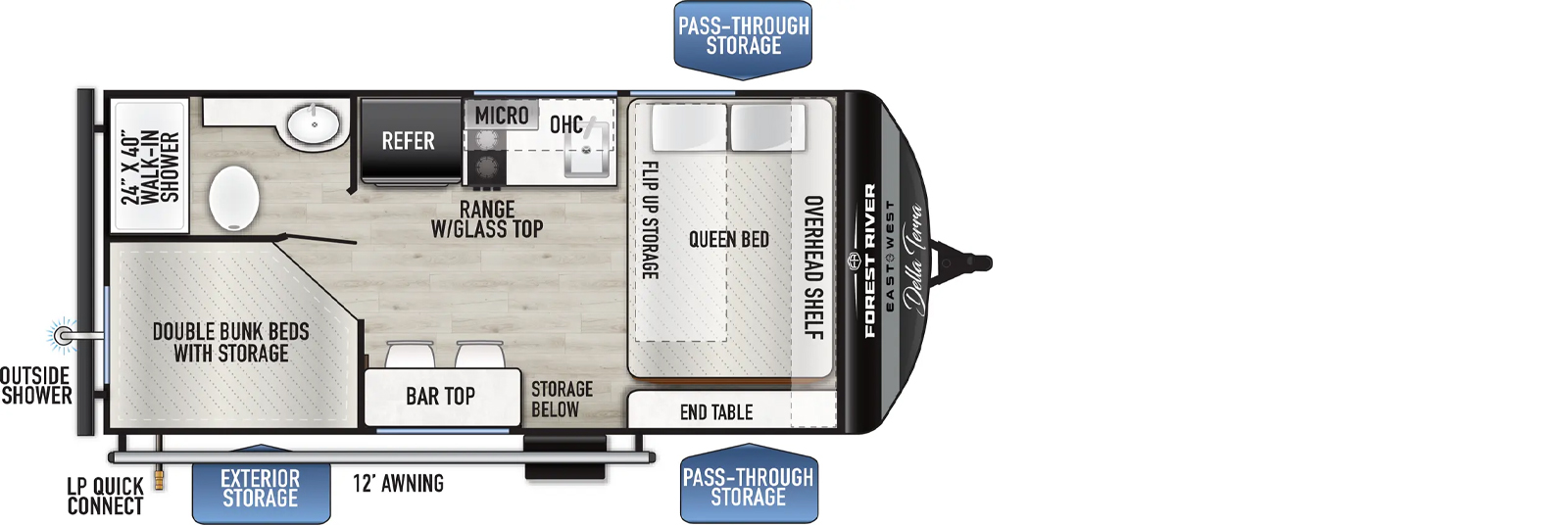 170BHXLE Floorplan Image